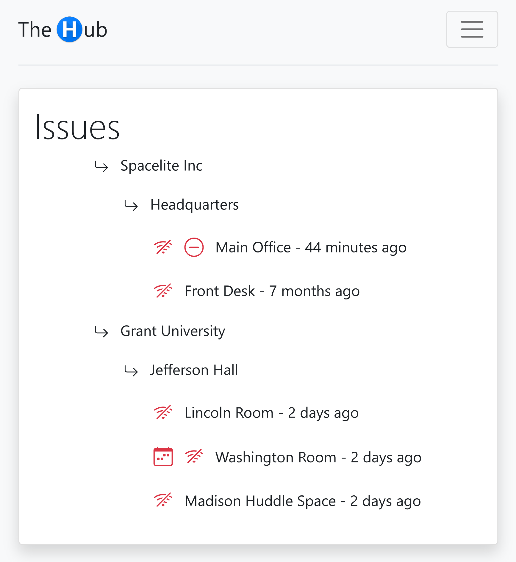 A picture of the The Hub in action!
